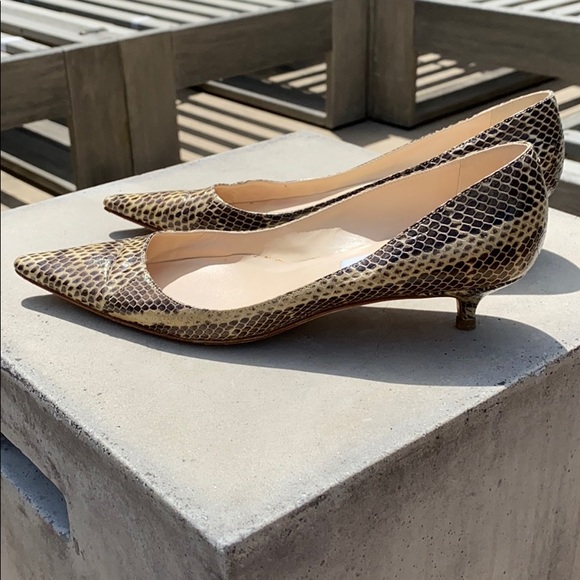 Jimmy Choo snakeskin, pointy toe, kitten heel pump - Picture 6 of 6